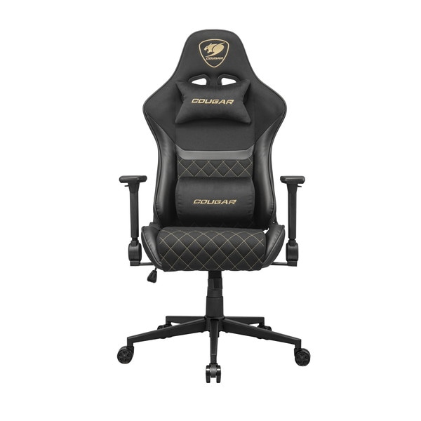 COUGAR ゲーミングチェア ARMOR ONE V2 F Gold CGR-A2F-GLB ファブリック生地 ゴールド 【キャンセル不可・北海道沖縄離島配送不可】