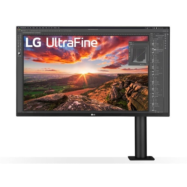 PCモニター 液晶ディスプレイ LGエレクトロニクス LG Electronics 32UN880K-B 31.5型 ワイド 解像度 4K 3840x2160 IPSパネル 表面処理 ノングレア 非光沢 入力端子 HDMIx2/USB Type-Cx1/DisplayPort1.4x1