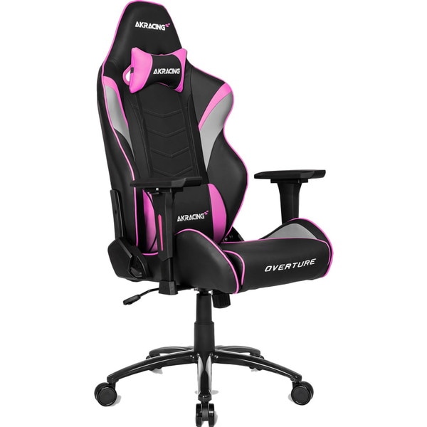 AKRacing ゲーミングチェア Overtureシリーズ 本体カラー：ピンク AKR-OVERTURE-PINK リクライニング ロッキング アームレスト昇降 【代引・日時指定・キャンセル不可・北海道沖縄離島配送不可】 -お取り寄せ-
