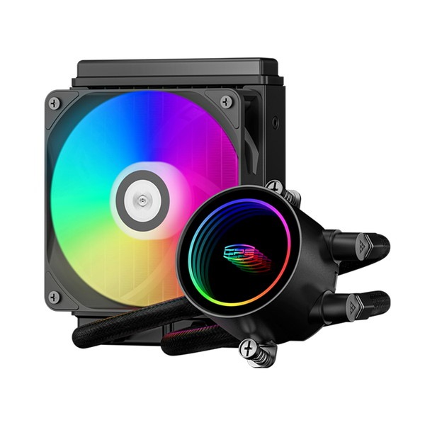 水魔導具　高レート 6940526110453 CPS 水冷CPUクーラー DA120 ARGB Black 120mm