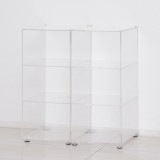 クロシオ アクリリック シューズラック2個組 23370 【代引・日時指定・キャンセル不可・北海道沖縄離島配送不可】 -お取り寄せ-