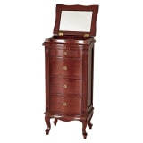 クロシオ アンティーク ミラー付チェスト4段 31649 【代引・日時指定・キャンセル不可・北海道沖縄離島配送不可】 -お取り寄せ-