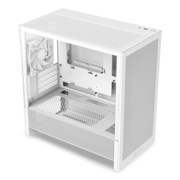 NZXT PCケース H3 FLOW ホワイト CC-H31FW-01 ファン1基標準搭載 Micro-ATX/Mini-ITX対応 裏配線マザーボード対応 【キャンセル不可・北海道沖縄離島配送不可】 -お取り寄せ-