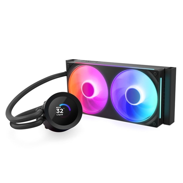 NZXT 水冷CPUクーラー Kraken 240 PLUS RGB ブラック RL-KR240-B2 1.54インチ液晶ディスプレイ搭載 LGA1851対応 RGB発光 【キャンセル不可・北海道沖縄離島配送不可】 -お取り寄せ-