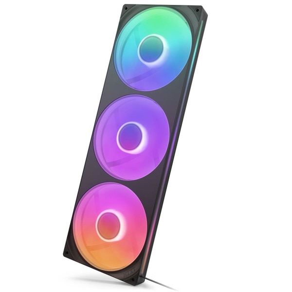NZXT ケースファン F420 CORE RGB ブラック RF-U42HF-B1 140mmファン×3相当 RGB発光 【キャンセル不可・北海道沖縄離島配送不可】 -お取り寄せ-