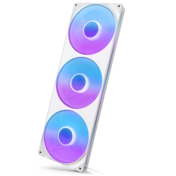 NZXT ケースファン F420 CORE RGB ホワイト RF-U42HF-W1 140mmファン×3相当 RGB発光 【キャンセル不可・北海道沖縄離島配送不可】 -お取り寄せ-