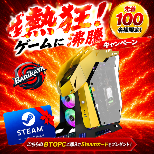 【翼 Zen5】(基本構成 CPU:Ryzen9 9950X3D /メモリ:DDR5 32GB RGB/SSD:NVMe 1TB Gen4/HDD:-/電源:850W 80 PLUS GOLD/グラボ:RTX5080 16GB) RAIZAN-442308 ゲーミングPC BTOパソコン