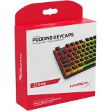 HyperX キーキャップ HyperX プディングキートップ ABS素材 108キー日本語配列 ブラック&半透明ホワイト 4P5P4AJ#ABJ 【キャンセル不可・北海道沖縄離島配送不可】 -お取り寄せ-
