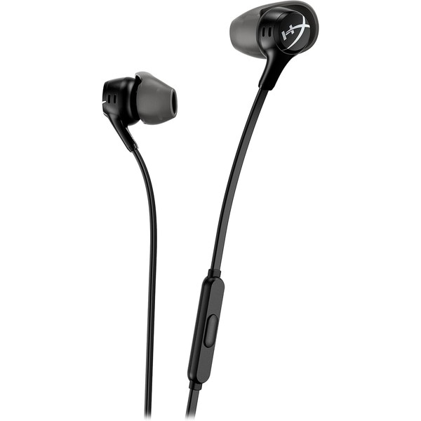 HyperX イヤホン HyperX Cloud Earbuds II マイク内蔵 多機能ボタン搭載 L字型プラグ イヤーピース4サイズ/ハードケース付属 ブラック 有線 70N24AA 【キャンセル不可・北海道沖縄離島配送不可】 -お取り寄せ-