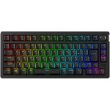HyperX �ᥫ�˥��륭���ܡ��� HyperX Alloy Rise 75 �磻��쥹 ����80����(�Хå��饤��ON) �ƥ󥭡��쥹 2.4GHz/Bluetooth/USB Type-C��³�б� 75%������ �֥�å� 91Y91AA#ABJ �ڥ���󥻥��Բġ��̳�ƻ����Υ�������Բġ� -������-