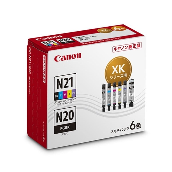 Canon 純正インク未開封 4549292189988 CANON インクタンク XKI-N21+N20/6MP [マルチパック