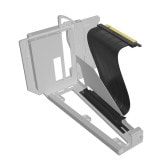 LIAN LI �饤���������֥� PCIe 5.0 X16 RISER CABLE PW-PCI-520X Ĺ��200mm �֥�å� �ڥ���󥻥��Բġ��̳�ƻ����Υ�������Բġ�