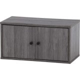 不二貿易 EZBO コネクトボックス 扉付き GY サイズ:60×22.5×180(cm) グレー 商品コード51573【代引・日時指定・キャンセル不可・北海道沖縄離島配送不可】 -お取リ寄せ-