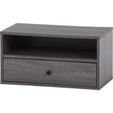 不二貿易 EZBO コネクトボックス 引出1杯 GY サイズ:60×22.5×180(cm) グレー 商品コード51575【代引・日時指定・キャンセル不可・北海道沖縄離島配送不可】 -お取リ寄せ-