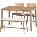 不二貿易 マリー ダイニングセット4点 ベージュカラー W1100xD700xH720mm商品コード52361【代引・日時指定・キャンセル不可・北海道沖縄離島配送不可】 -お取リ寄せ-