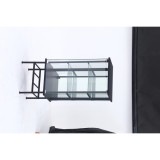 不二貿易 レグラス コレクションケース スタンド 3段 ミラータイプ BK ブラック 商品コード99480【代引・日時指定・キャンセル不可・北海道沖縄離島配送不可】 -お取リ寄せ-