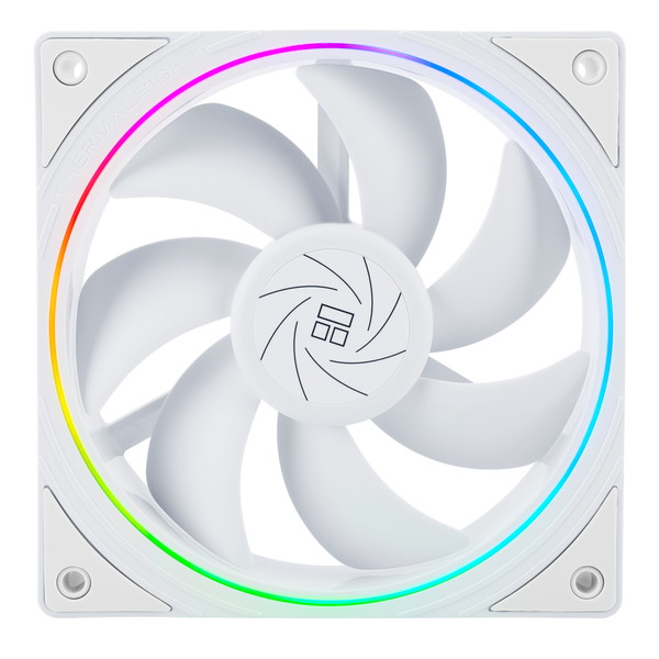 Thermalright サーマルライト TL-S12W 120mm 4PIN PWMファン WHITE ホワイト ARGBライティング対応 7枚ファンブレード ARGB:5V 3PIN ファンサイズ:120×120×25mm ファン風量:47.6CFM ノイズ:23.2dBA 【キャンセル不可・北海道沖縄離島配送不可】 -お取り寄せ-