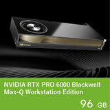 ��GPU�� NVIDIA ����ե��å��ܡ��� NVIDIA RTX PRO 6000 Blackwell Max-Q Workstation Edition PCIe 5.0 x16 DisplayPort 2.1b x4 ����:GDDR7/96GB �����������:300W