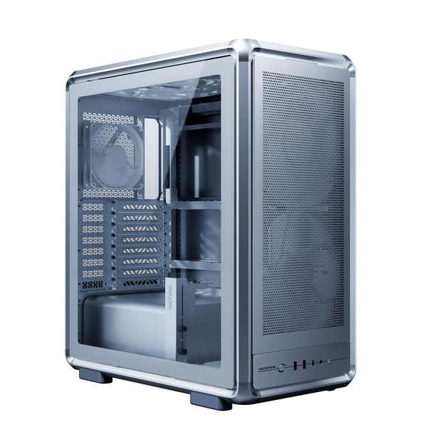CoolerMaster PCケース ミドルタワーケース MF500M-SHNN-S00 (MasterFrame 500 Mesh Silver)【キャンセル不可・北海道沖縄離島配送不可】