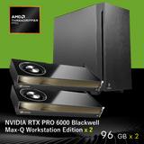 ����200V�Ķ�WS�ޥ��GPU��ǥ��(Ryzen Threadripper 9960X/����:DDR5 ECC RDIMM 64GB(16GBx4)/SSD:1TB Gen5 M.2 NVMe /�Ÿ�:1650W 80PLUS Titanium/GPU:RTX Pro 6000 Blackwell MAX-Q x 2) ROGRESS-445839 �������ޥ�����ǽ BTO�ѥ����� P10C