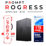 -11月末より順次出荷予定-(Core Ultra5 225/メモリ:DDR5 16GB(16GBx1)/SSD:1TB NVMe/HDD:-/電源:300W 80PLUS Bronze/OS:Win11Home) P'ROGRESS-446044 増設可能 BTOパソコン N1※Web限定
