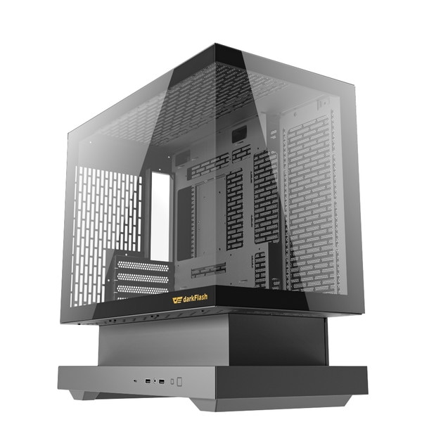 darkFlash PCケース ATX F1-BLACK 電源ユニット底部区画分離 グラフィックボード直下フレッシュエアー吸気 最長350mm対応【キャンセル不可・北海道沖縄離島配送不可】 -お取り寄せ-