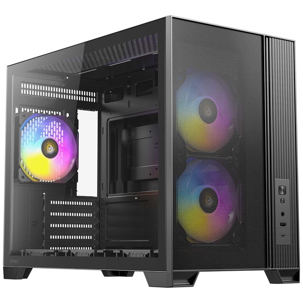 Antec ミニタワーデスクトップPC i7-3770 メモリ16g 0761345102537 Antec ミニタワーPCケース FLUX M メッシュパネル
