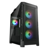 COUGAR PC������ CGR-5AD1B-RGB (Duoface Pro RGB Black) �ߥɥ륿� �֥�å� 120mm ARGB �ե��� �����ɥѥͥ붯�����饹 4�ե�����° �ڥ���󥻥��Բġ��̳�ƻ����Υ�������Բġ�