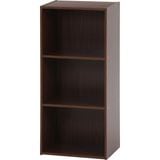 不二貿易 カラーボックス 3段 ブラウン 商品コード 43857 【代引・日時指定・キャンセル不可・北海道沖縄離島配送不可】 -お取リ寄せ-