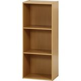 不二貿易 カラーボックス 3段 A4対応 ナチュラル 商品コード 43860 【代引・日時指定・キャンセル不可・北海道沖縄離島配送不可】 -お取リ寄せ-