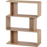 不二貿易 ディスプレイラック 3段 クレール オークナチュラル 商品コード 54904 【代引・日時指定・キャンセル不可・北海道沖縄離島配送不可】 -お取リ寄せ-