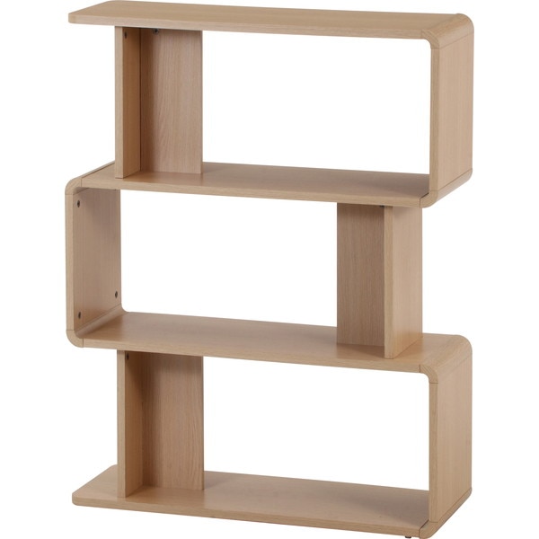 4953980549044 不二貿易 ディスプレイラック 3段 クレール オーク