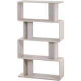 不二貿易 ディスプレイラック 4段 クレール ホワイトウォッシュ 商品コード 54907 【代引・日時指定・キャンセル不可・北海道沖縄離島配送不可】 -お取リ寄せ-