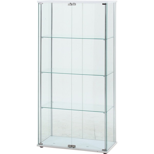 4953980989772 不二貿易 ガラスディスプレイケース (クリア) ホワイト