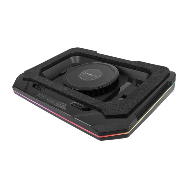 OWLTECH 最大3500rpm ターボファン搭載 RGBイルミネーション対応 タッチパネル搭載 ゲーミング ノートPCクーラー OWL-TGNC-RGB 【キャンセル不可・北海道沖縄離島配送不可】 -お取り寄せ-