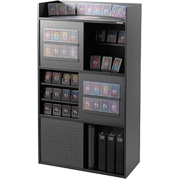 Bauhutte バウヒュッテ トレカ収納ラック BHS-0375TR トレカ 約3万枚対応 大容量収納 ディスプレイ コレクションケース ファイル マグネット対応 【代引・日時指定・キャンセル不可・北海道沖縄離島配送不可】 -メーカー直送- ※メーカー在庫潤沢