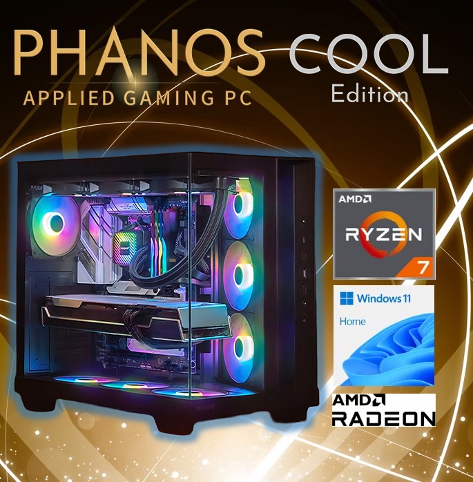 7777-PHANOS448074 | RX9070XT Ryzen7 9700X メモリ DDR5 32GB RGB SSD