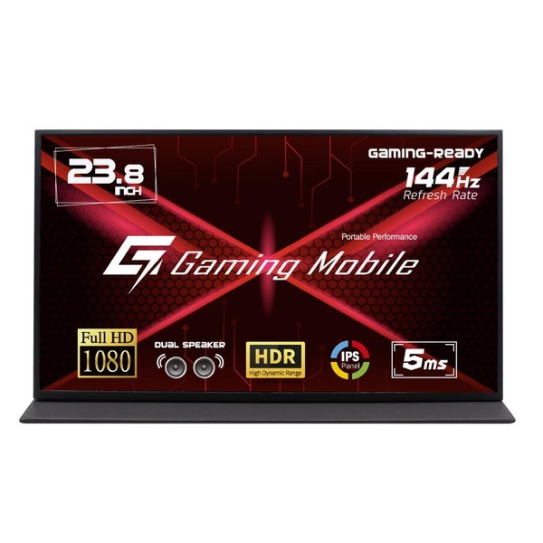 ITPROTECH 23.8型モバイルゲーミングモニター 144Hz LCD23HCR-IPSG 高リフレッシュレート 応答速度5ms HDR対応【キャンセル不可・北海道沖縄離島配送不可】 -お取り寄せ-