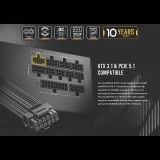 Antec �Ÿ���˥å� GSK750 V2 ATX3.1 ���Ψ���ѵ� 80PLUS GOLD ǧ�ڼ��� 120 mm�ե������ ATX 3.1 PCIe 5.1�б��ե�⥸��顼���Ÿ� ����140 mm ����ѥ��� �ե�⥸��顼�����֥� �����������˺�Ŭ 10ǯ�ݾڡڥ���󥻥��Բġ��̳�ƻ����Υ�������Բġ�