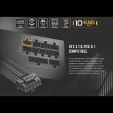 Antec �Ÿ���˥å� GSK850 V2 ATX3.1 ���Ψ���ѵ� 80PLUS GOLD ǧ�ڼ��� 120 mm�ե������ ATX 3.1 PCIe 5.1�б��ե�⥸��顼���Ÿ� ����140 mm ����ѥ��� �ե�⥸��顼�����֥� �����������˺�Ŭ 10ǯ�ݾڡڥ���󥻥��Բġ��̳�ƻ����Υ�������Բġ�