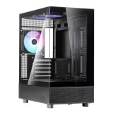 SilverStone Micro-ATX������ SST-LD04-B-ARGB �֥�å� ��ĥ���ɹ� �ԥ顼�쥹�ߥ˥��PC������ �������饹 �б��ե�����ե�������MicroATX/Mini-ITX�ڥ���󥻥��Բġ��̳�ƻ����Υ�������Բġ�-������-