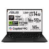 ��4����ȯ���ASUS �����ߥ󥰥Ρ��� A14���꡼�� FA401GM-AI9R506016G ������:14����� CPU:Ryzen AI 9 465 ���ꡧ16GB SSD��512GB GPU��NVIDIA GeForce RTX5060 8GB OS��Windows 11 Home 64�ӥå�