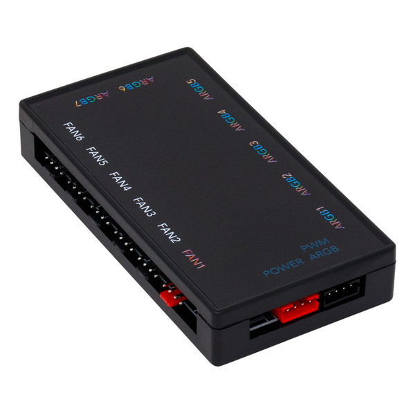 AINEX アイネックス RLD-HUBD7F6 ARGB LED 7分岐／ファンPWM信号6分岐ファンハブ パソコン【キャンセル不可・北海道沖縄離島配送不可】 -お取り寄せ-