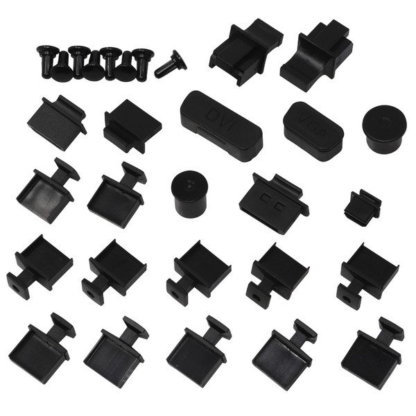 AINEX アイネックス DC-101B コネクタカバーセット USB PS/2 DisplayPort HDMI DVI VGA RCA ミニジャック LAN カバー【キャンセル不可・北海道沖縄離島配送不可】 -お取り寄せ-