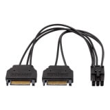 AINEX �����ͥå��� PX-016-BK PCI Express6�ԥ����Ÿ��Ѵ������֥� 15cm �֥�å��ڥ���󥻥��Բġ��̳�ƻ����Υ�������Բġ� -������-