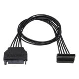 AINEX �����ͥå��� �Ÿ���Ĺ�����֥� SA-047SALA SATA�Ÿ���Ĺ ���ꥢ��ATA���Ÿ���Ĺ�����֥� ��L�����ͥ��� 30cm �֥�å� �ڥ���󥻥��Բġ��̳�ƻ����Υ�������Բġ� -������-