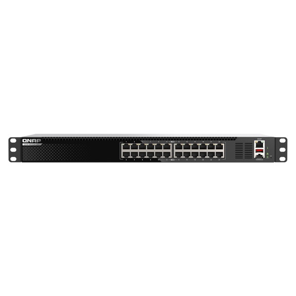 QNAP マネージドスイッチ QSW-M3224-24T MC-LAGをサポート 24 x 10GbE マルチギガビット L3  Liteマネージドスイッチ【お取り寄せ商品です/納期都度対応】