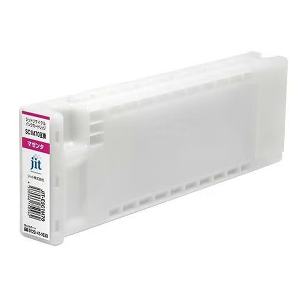 リサイクルインク 互換インク・インクカートリッジ ジット(JIT) JIT-ESC1M70 [エプソン用 SC1M70 マゼンタ] インクタイプ：カートリッジ【キャンセル不可・北海道沖縄離島配送不可】 -お取り寄せ-