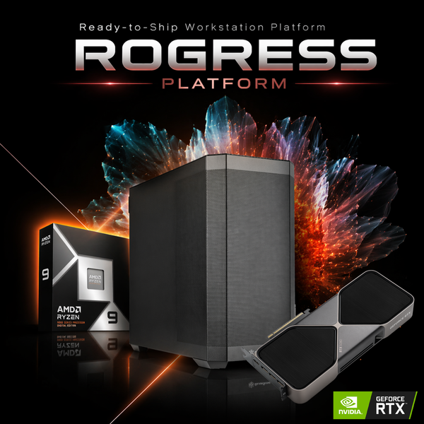 【ROGRESS PLATFORM】可視化 / 3D制作 / AI推論 (Ryzen9 9950X3D2 /メモリ:DDR5 128GB(64GBx2)/SSD:4TB NVMe Gen5 /HDD:-/電源:1300W 80PLUS Platinum/グラボ:RTX5080 16GB ) Rogress Platform-449817  カスタマイズ可能 BTOパソコン SEH2