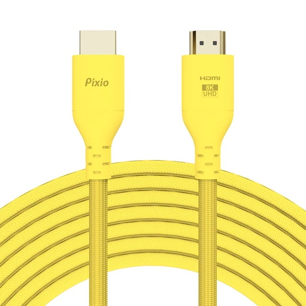 4522327840184 Pixio HDMIケーブル PXH212B Yellow イエロー PXH212BYL